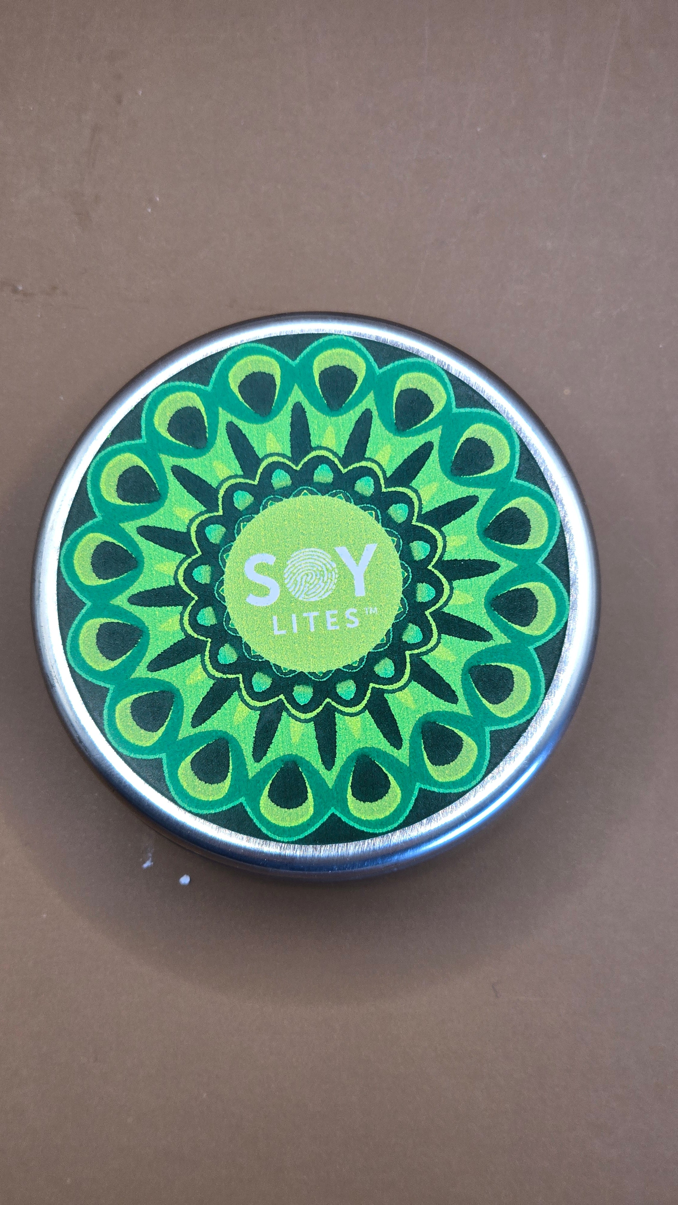 Candles with a Shweshwe design