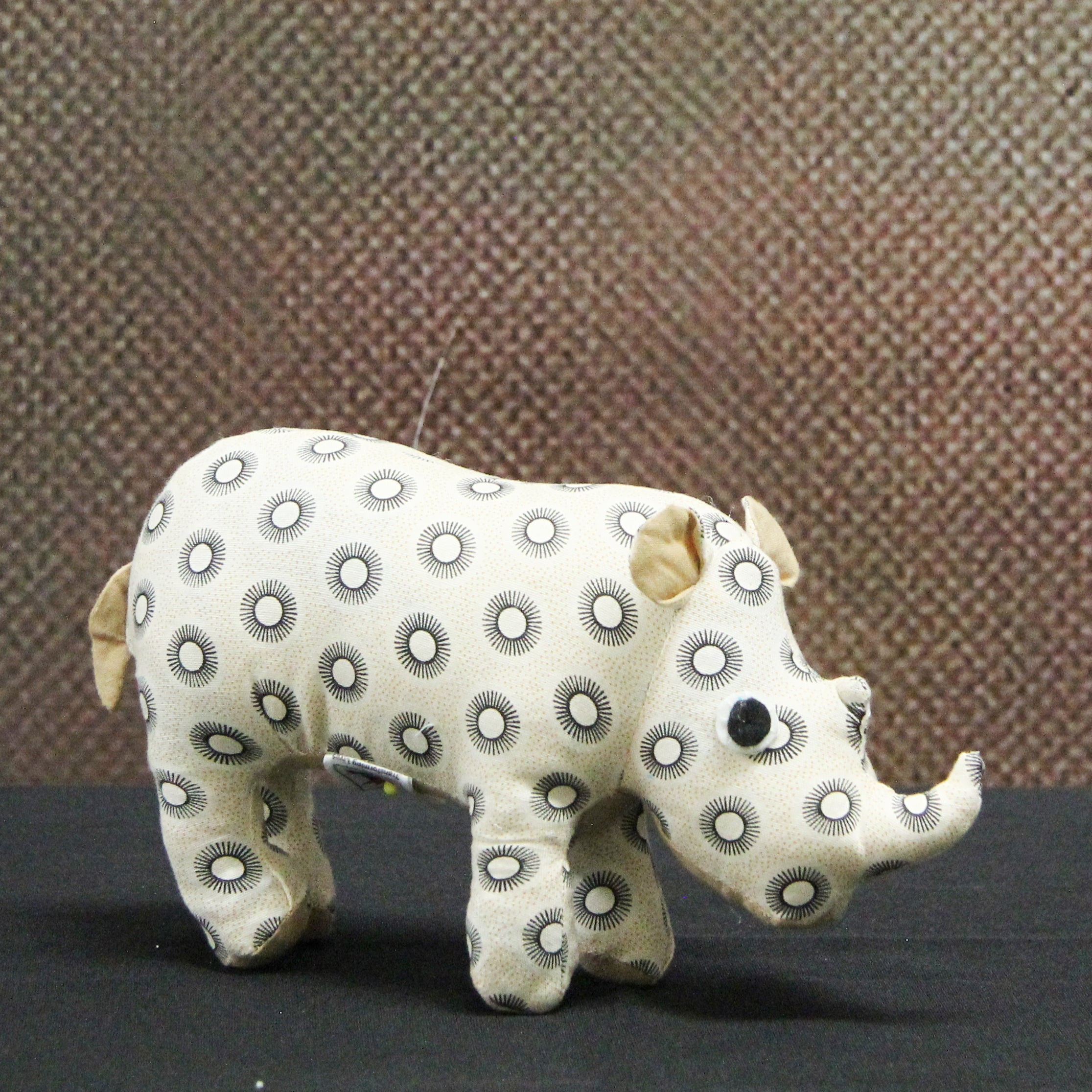 Shweshwe Mooka Rhino soft toy