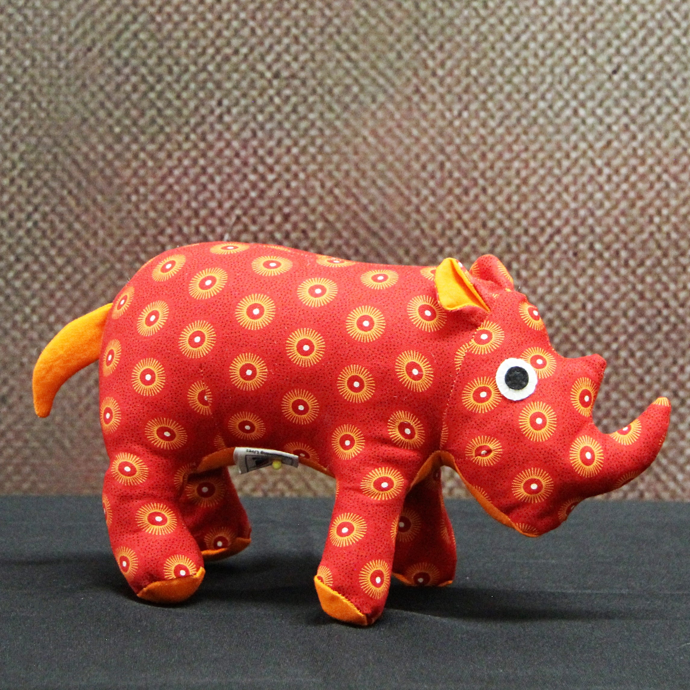 Shweshwe Mooka Rhino soft toy