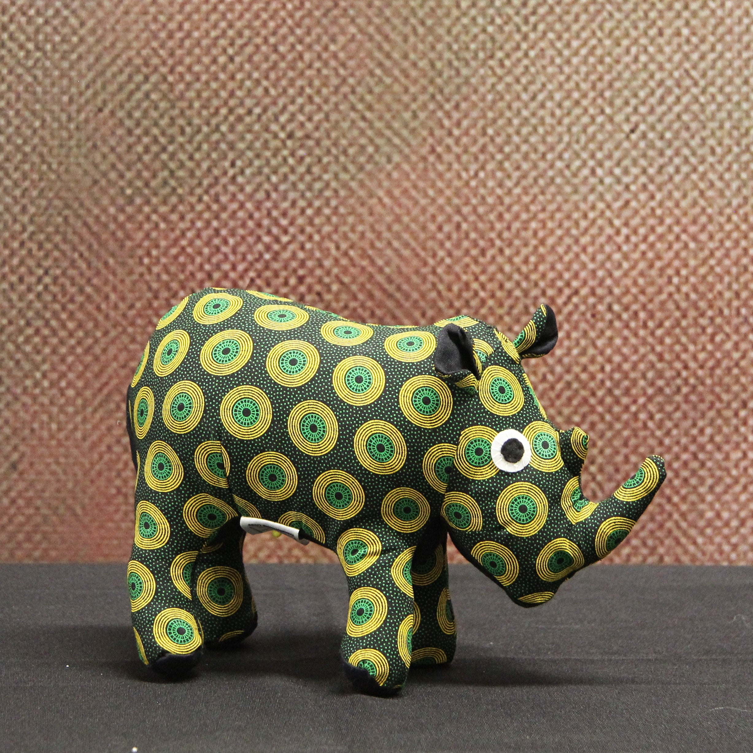 Shweshwe Mooka Rhino soft toy