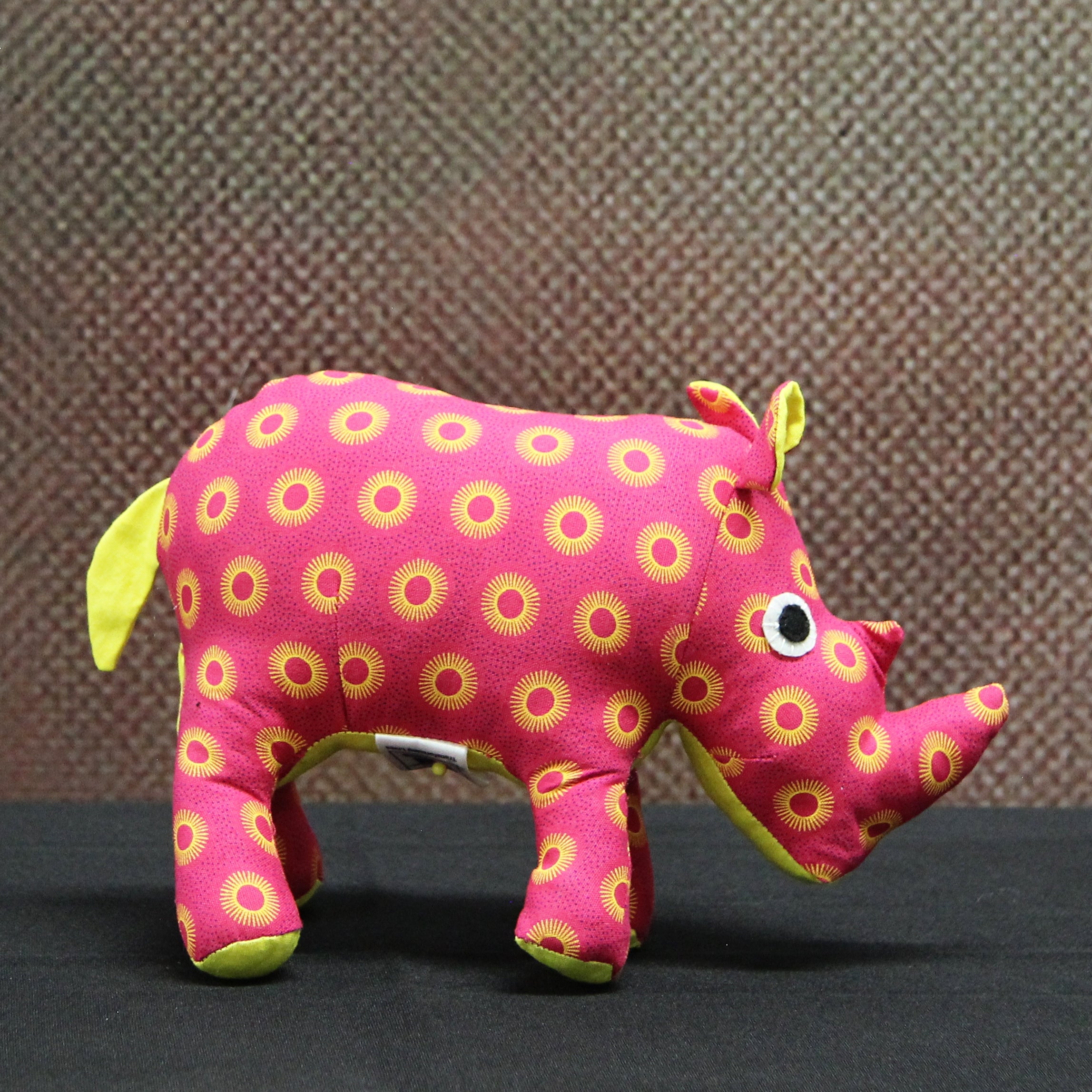 Shweshwe Mooka Rhino soft toy