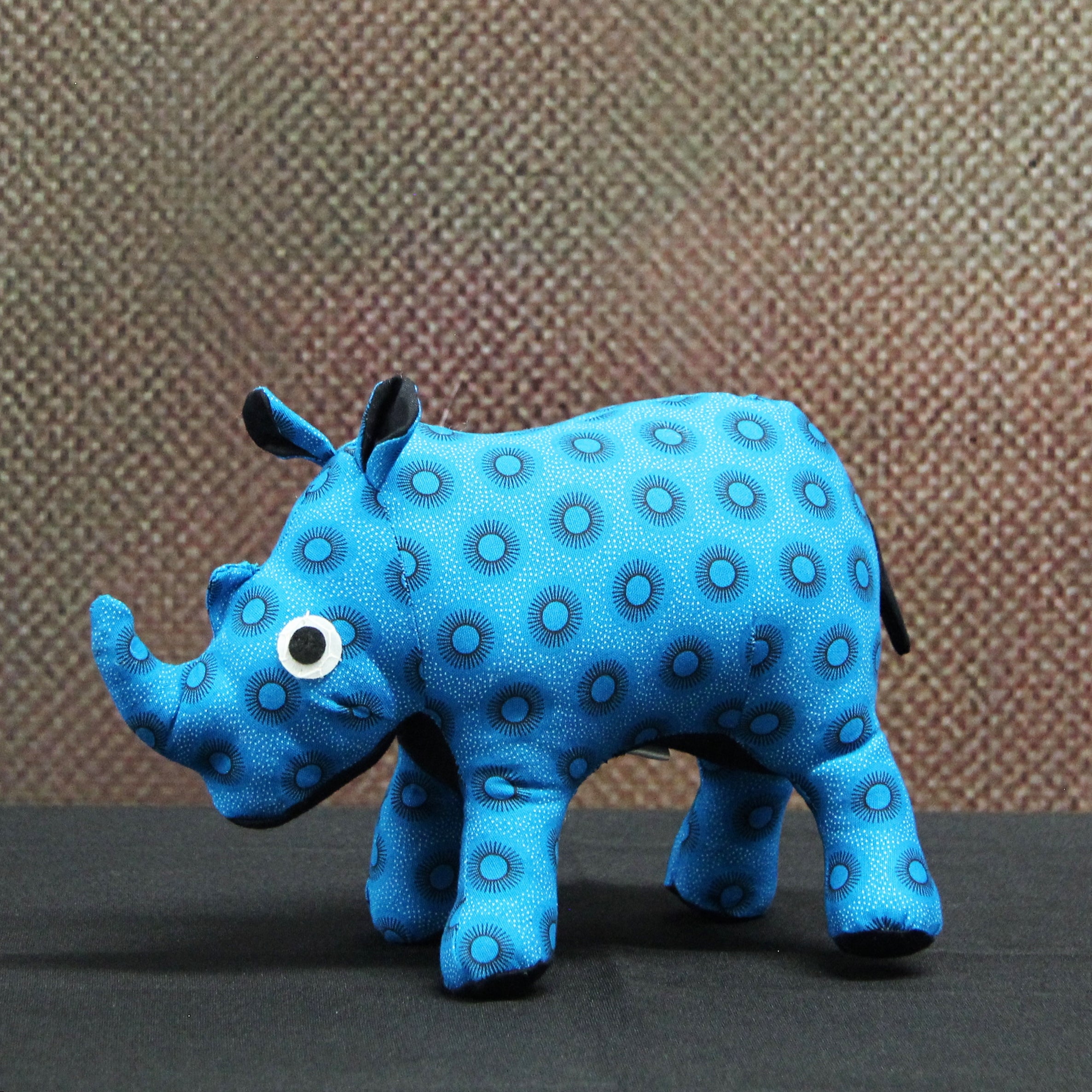 Shweshwe Mooka Rhino soft toy