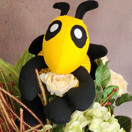 Bella Bee Shweshwe custom soft toy