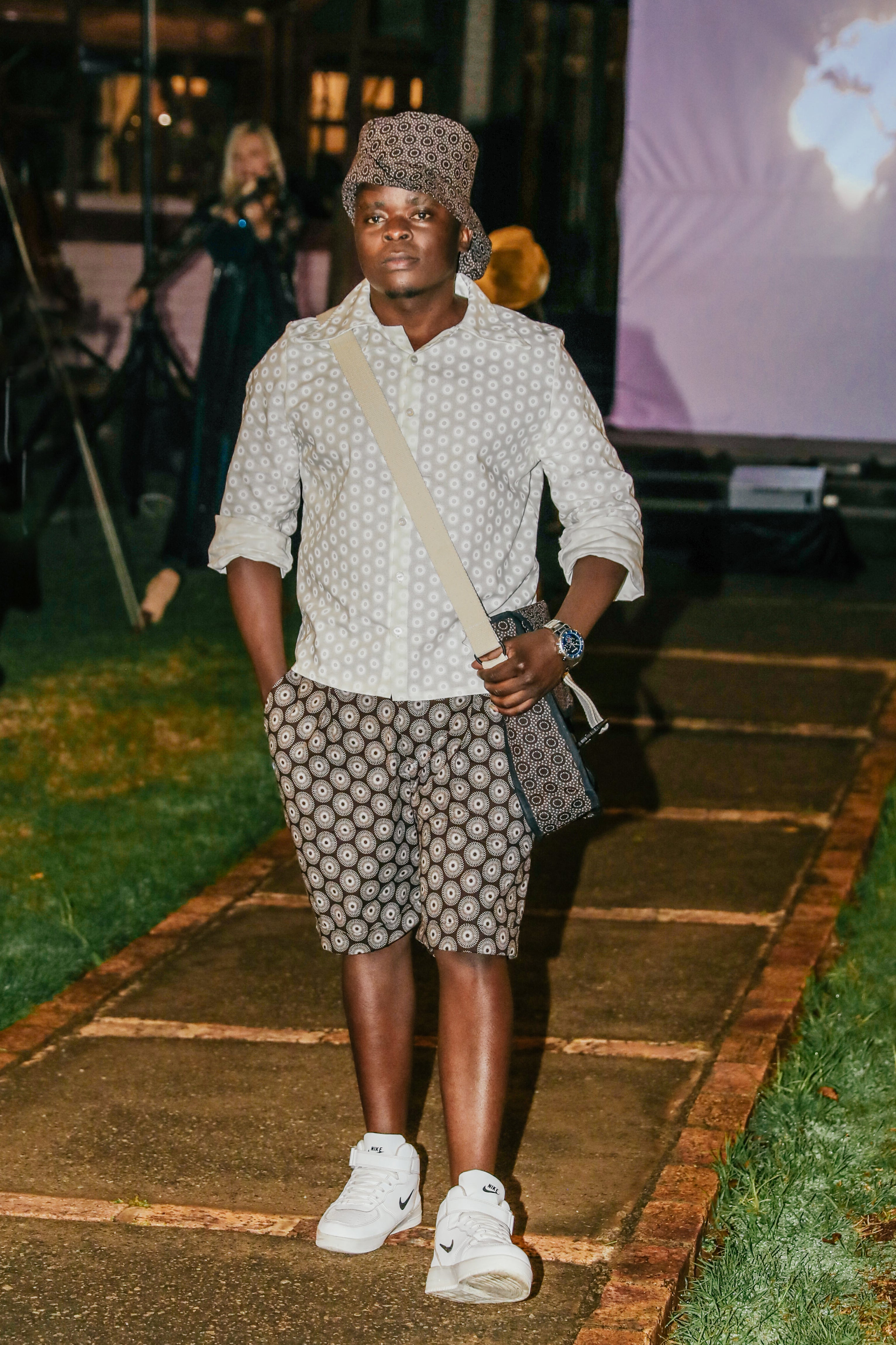 Male custom shweshwe shorts