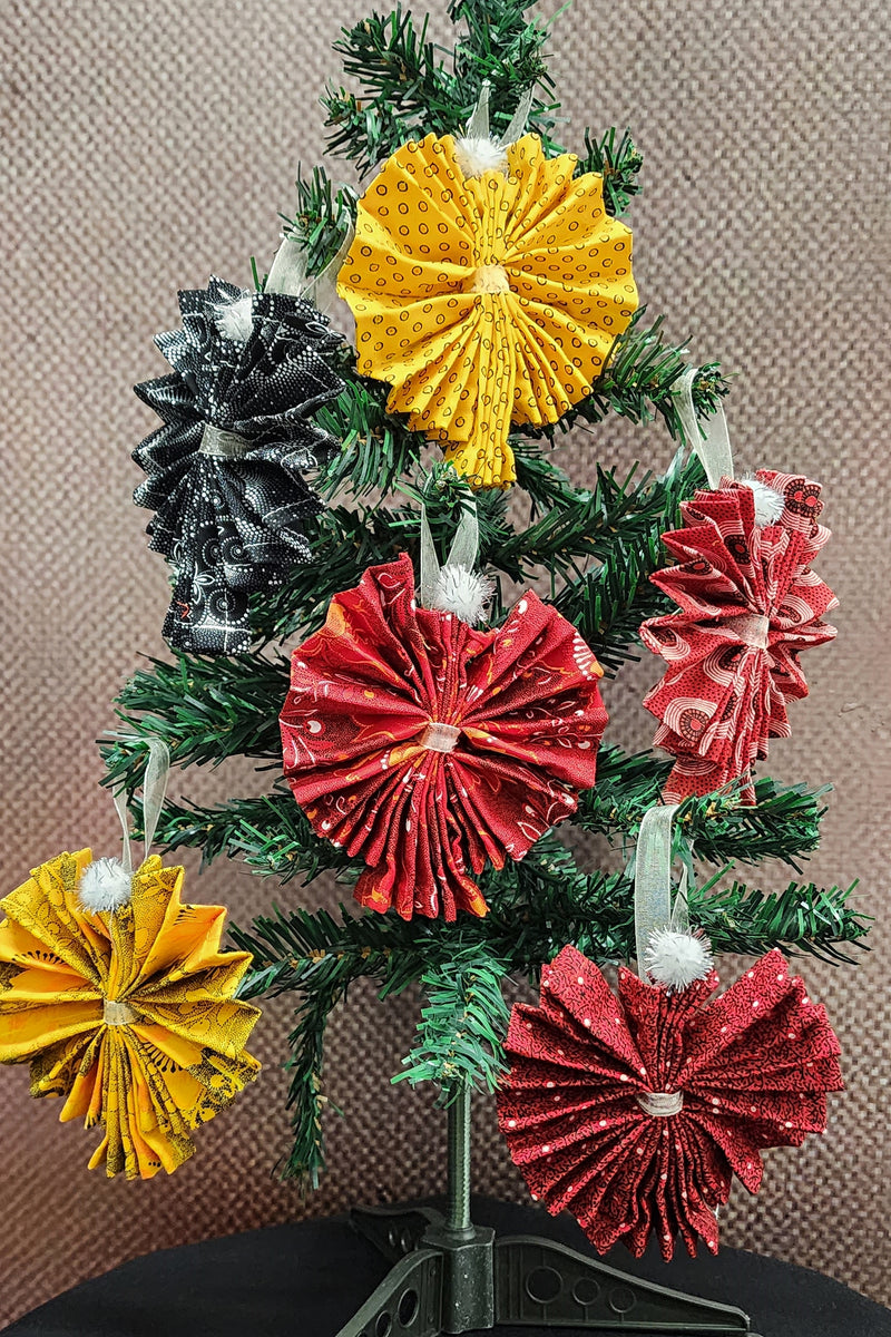 Christmas Tree Shweshwe special edition ornaments