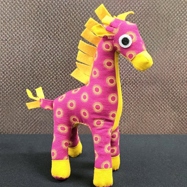 Lily Giraffe Shweshwe Soft Toy