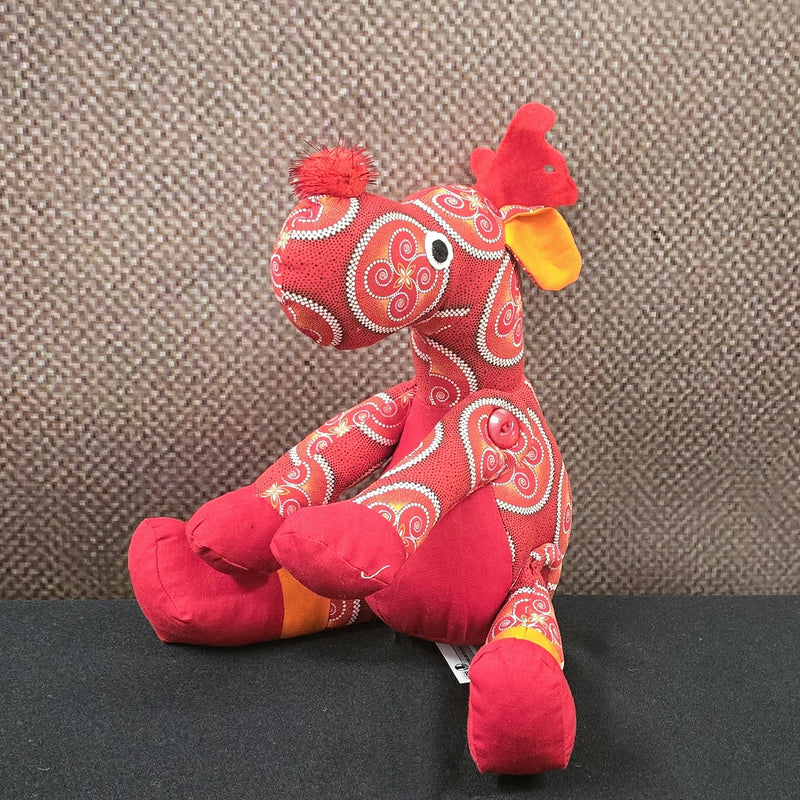 Loetsi special edition  Christmas Shweshwe Reindeer Soft Toy