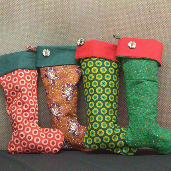 Christmas Shweshwe Stockings