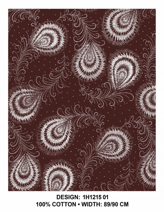 Custom Feather Dress print with Shweshwe crossover top