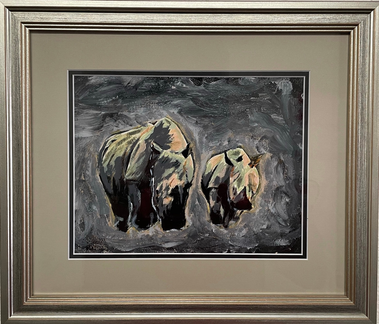 Original Rhino A4 Painting